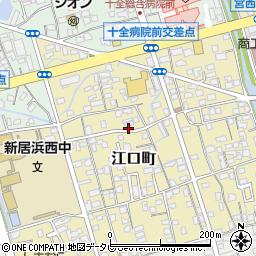 愛媛県新居浜市江口町6-4周辺の地図