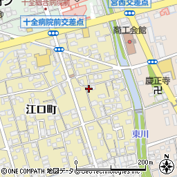 愛媛県新居浜市江口町12-28周辺の地図