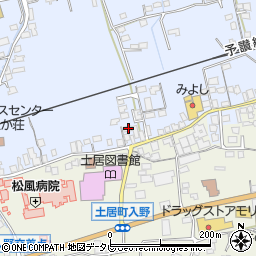 愛媛県四国中央市土居町土居766周辺の地図