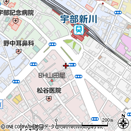 イン東京宇部新川店周辺の地図