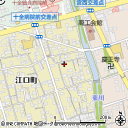 愛媛県新居浜市江口町12-31周辺の地図