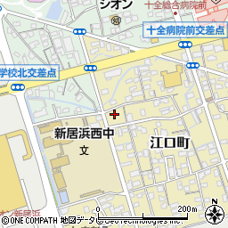 愛媛県新居浜市江口町6-21周辺の地図