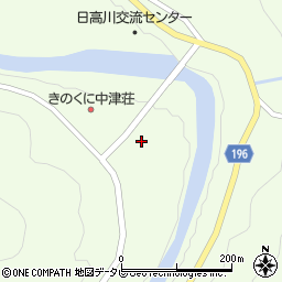 和歌山県日高郡日高川町高津尾852周辺の地図