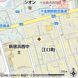 愛媛県新居浜市江口町6周辺の地図