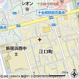 愛媛県新居浜市江口町6-30周辺の地図