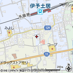 愛媛県四国中央市土居町土居52周辺の地図