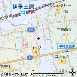 愛媛県四国中央市土居町土居44周辺の地図