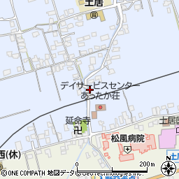 愛媛県四国中央市土居町土居884周辺の地図