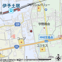 愛媛県四国中央市土居町土居33周辺の地図