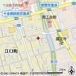 愛媛県新居浜市江口町11-7周辺の地図