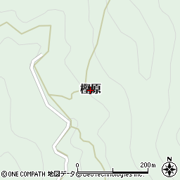 奈良県十津川村（吉野郡）樫原周辺の地図