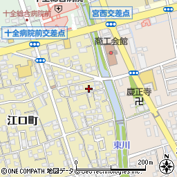 愛媛県新居浜市江口町11-6周辺の地図