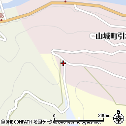 徳島県三好市山城町引地300-1周辺の地図