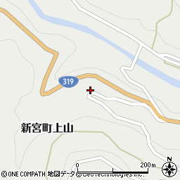 愛媛県四国中央市新宮町上山3303周辺の地図