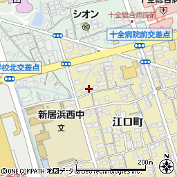 愛媛県新居浜市江口町5-14周辺の地図