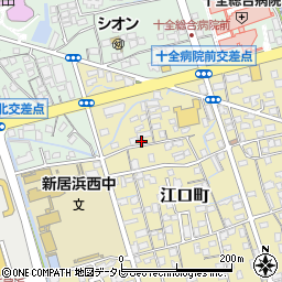 愛媛県新居浜市江口町5-10周辺の地図