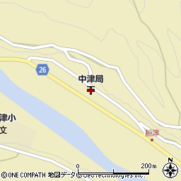 中津郵便局周辺の地図