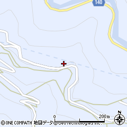 徳島県三好市池田町松尾松本288周辺の地図
