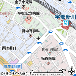 山口銀行西新川支店周辺の地図