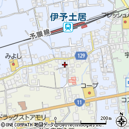 愛媛県四国中央市土居町土居54周辺の地図