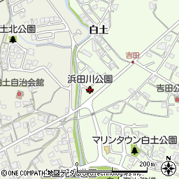 浜田川公園周辺の地図