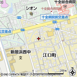 愛媛県新居浜市江口町5-6周辺の地図