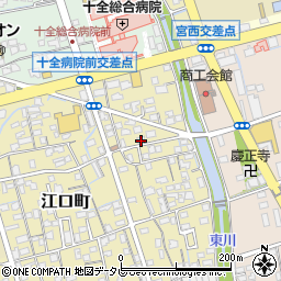 愛媛県新居浜市江口町2-7周辺の地図