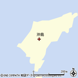 沖島周辺の地図