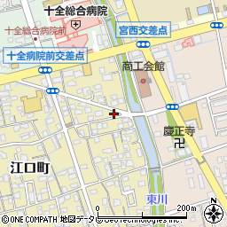 愛媛県新居浜市江口町2-30周辺の地図
