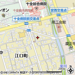 愛媛県新居浜市江口町2-13周辺の地図