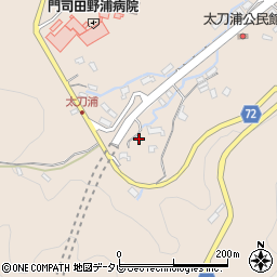 福岡県北九州市門司区田野浦1221-1周辺の地図