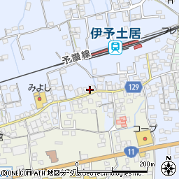 愛媛県四国中央市土居町土居647周辺の地図