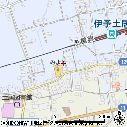 愛媛県四国中央市土居町土居696周辺の地図