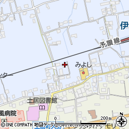 愛媛県四国中央市土居町土居734周辺の地図