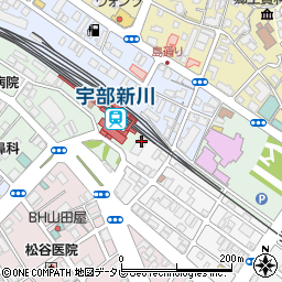 魚民 宇部新川駅前店周辺の地図