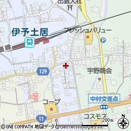 愛媛県四国中央市土居町土居38周辺の地図