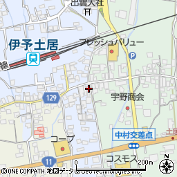 愛媛県四国中央市土居町土居37周辺の地図