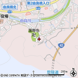 和歌山県日高郡由良町里周辺の地図