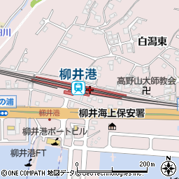 山口県柳井市周辺の地図