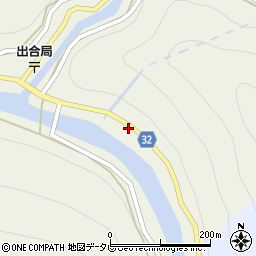 徳島県三好市池田町大利カゲヤブ周辺の地図