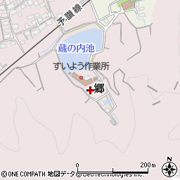 愛媛県新居浜市郷周辺の地図