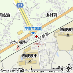 山口県宇部市西岐波山村前2782周辺の地図