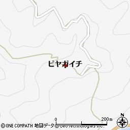 徳島県美馬市木屋平ビヤガイチ周辺の地図