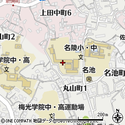 下関市立名陵中学校（名陵学園）周辺の地図