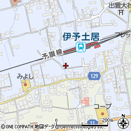 愛媛県四国中央市土居町土居79周辺の地図