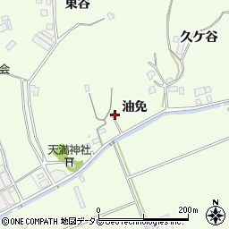 徳島県小松島市櫛渕町油免周辺の地図