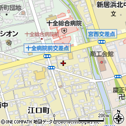 愛媛県新居浜市江口町1周辺の地図