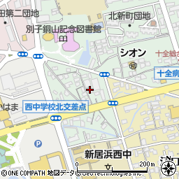愛媛県新居浜市北新町12-40周辺の地図