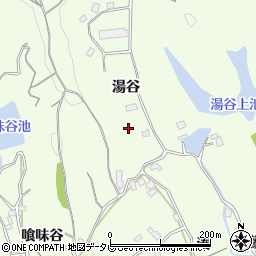 徳島県小松島市櫛渕町湯谷周辺の地図