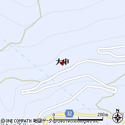 徳島県三好市池田町松尾大申周辺の地図